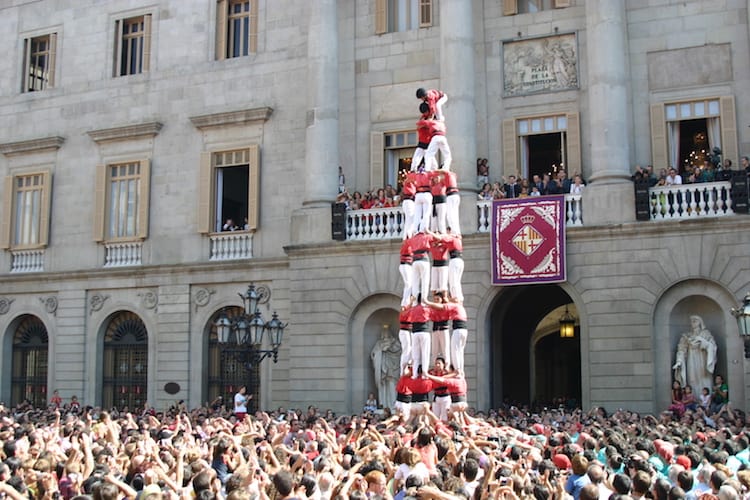 Castellers festa della mercé