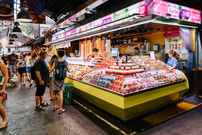 L'interno della Boqueria, Barcellona